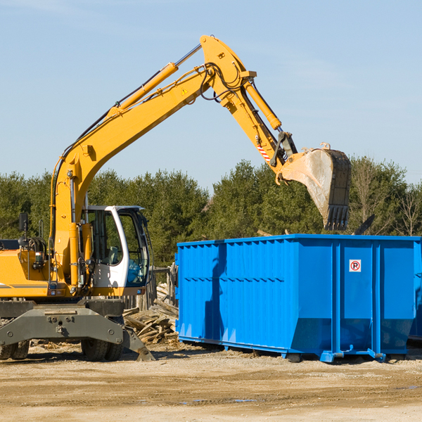 can i rent a residential dumpster for a construction project in Myrtletown California